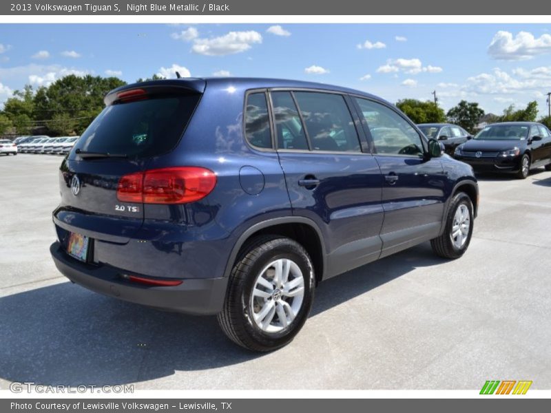 Night Blue Metallic / Black 2013 Volkswagen Tiguan S