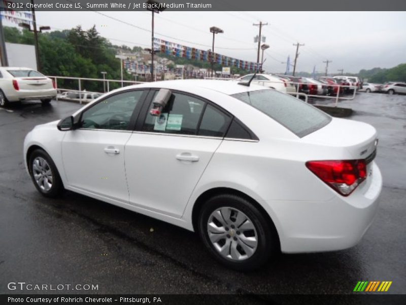 Summit White / Jet Black/Medium Titanium 2012 Chevrolet Cruze LS