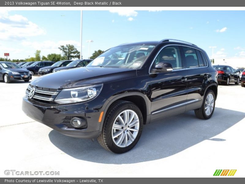 Deep Black Metallic / Black 2013 Volkswagen Tiguan SE 4Motion
