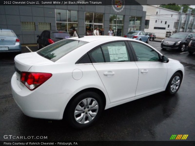 Summit White / Jet Black/Medium Titanium 2012 Chevrolet Cruze LS