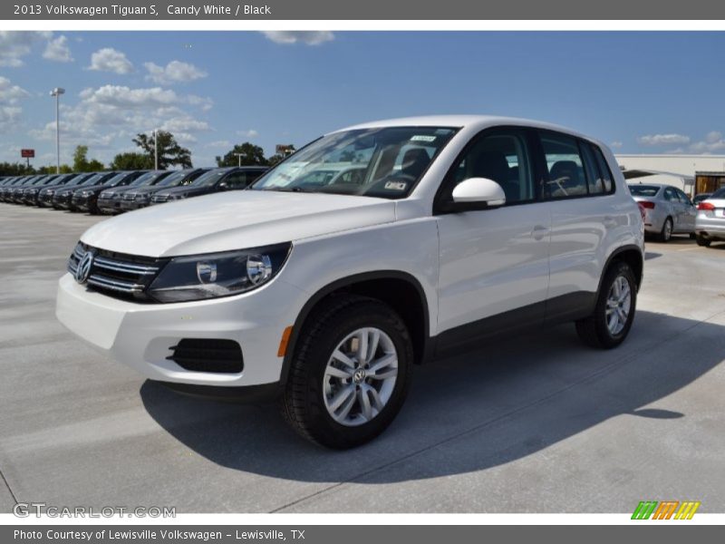 Candy White / Black 2013 Volkswagen Tiguan S