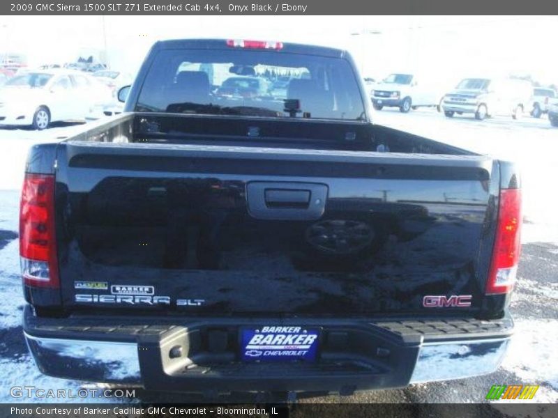Onyx Black / Ebony 2009 GMC Sierra 1500 SLT Z71 Extended Cab 4x4