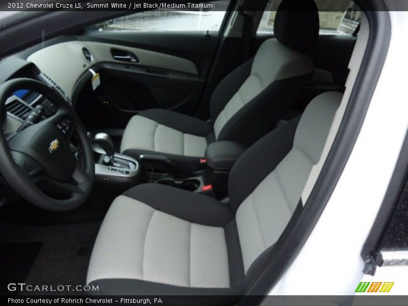 Summit White / Jet Black/Medium Titanium 2012 Chevrolet Cruze LS