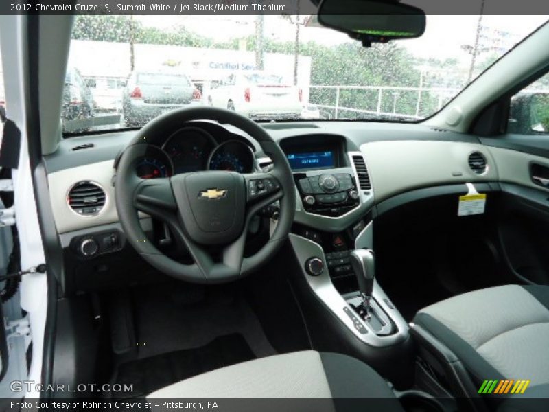 Summit White / Jet Black/Medium Titanium 2012 Chevrolet Cruze LS