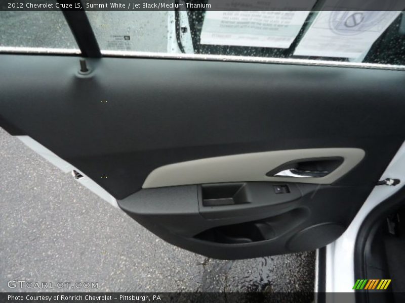 Summit White / Jet Black/Medium Titanium 2012 Chevrolet Cruze LS