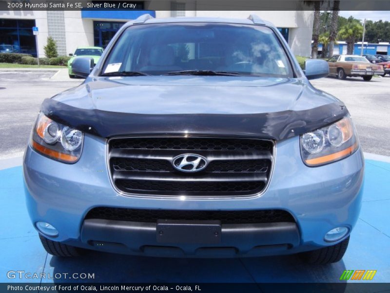 Silver Blue / Gray 2009 Hyundai Santa Fe SE