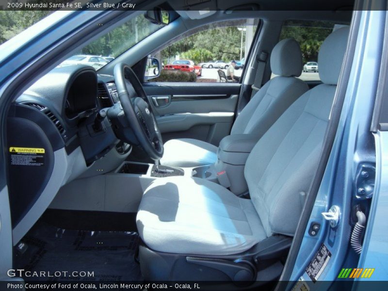 Silver Blue / Gray 2009 Hyundai Santa Fe SE