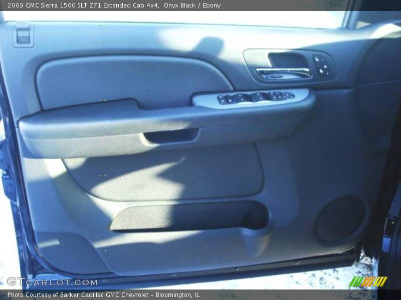 Onyx Black / Ebony 2009 GMC Sierra 1500 SLT Z71 Extended Cab 4x4