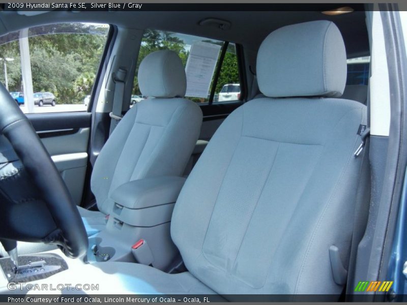 Silver Blue / Gray 2009 Hyundai Santa Fe SE