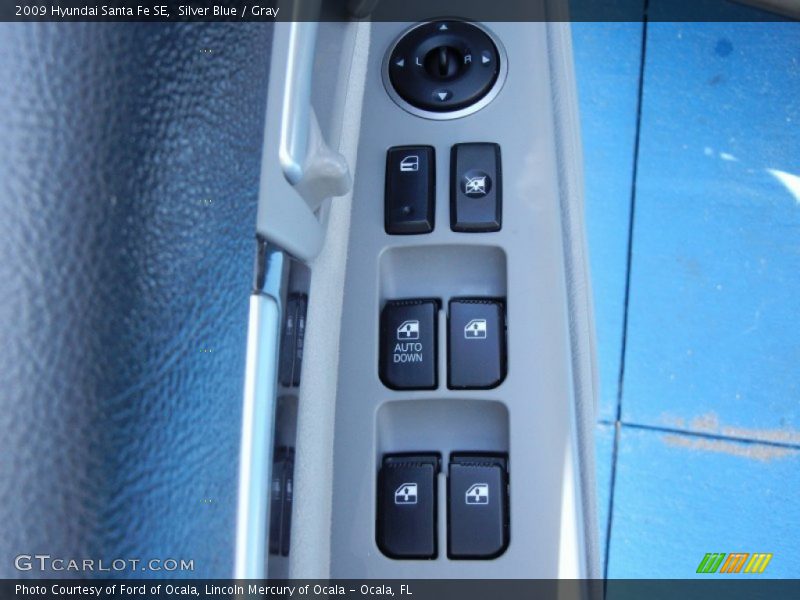 Silver Blue / Gray 2009 Hyundai Santa Fe SE