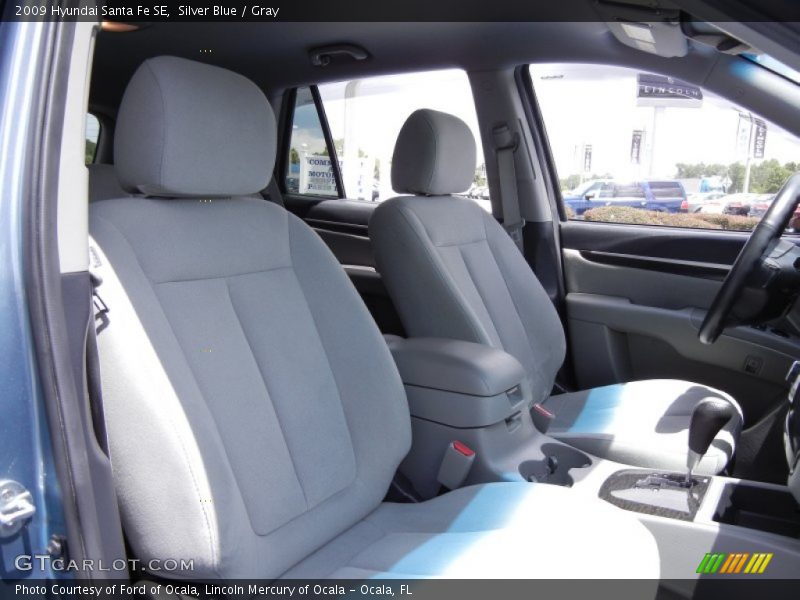 Silver Blue / Gray 2009 Hyundai Santa Fe SE