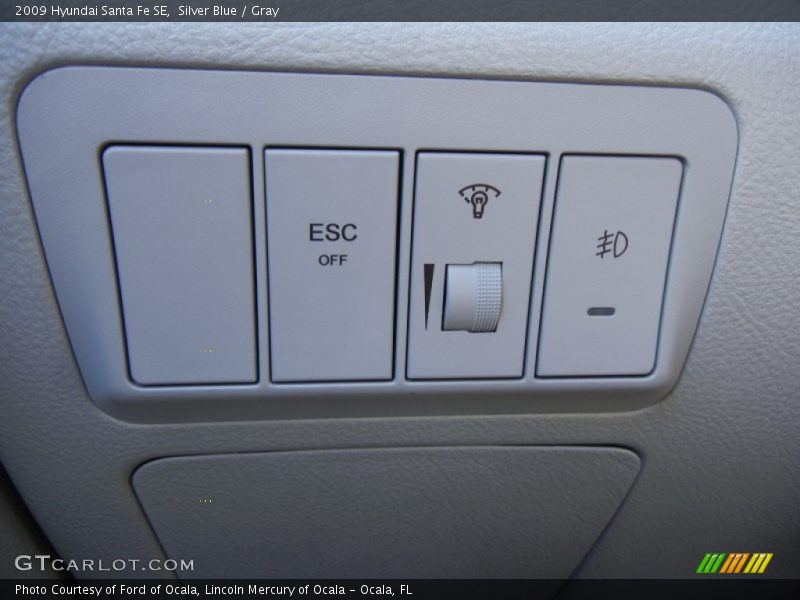 Silver Blue / Gray 2009 Hyundai Santa Fe SE