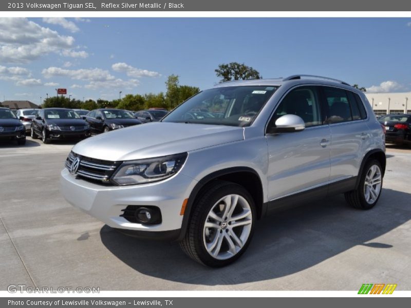 Reflex Silver Metallic / Black 2013 Volkswagen Tiguan SEL