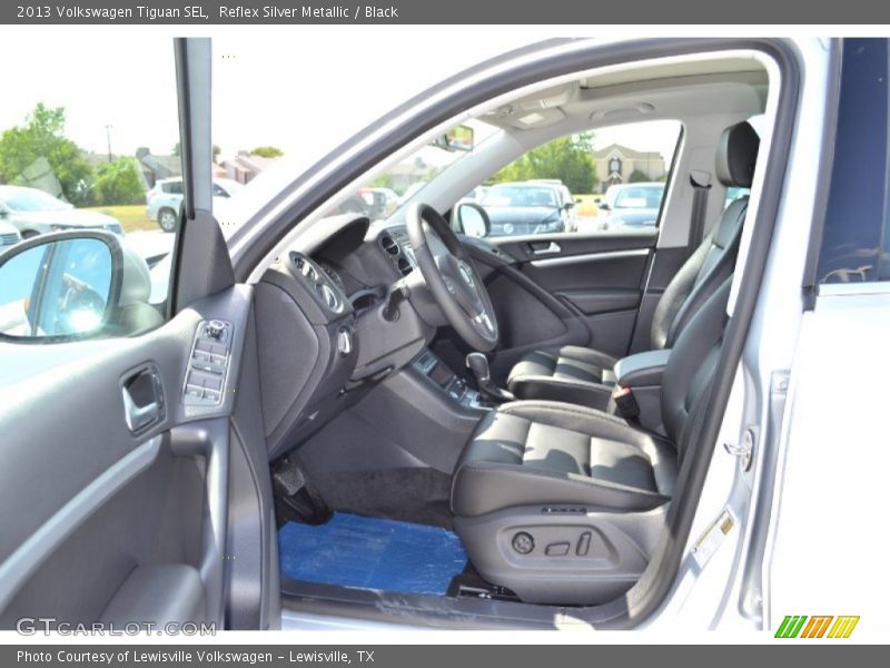 Reflex Silver Metallic / Black 2013 Volkswagen Tiguan SEL