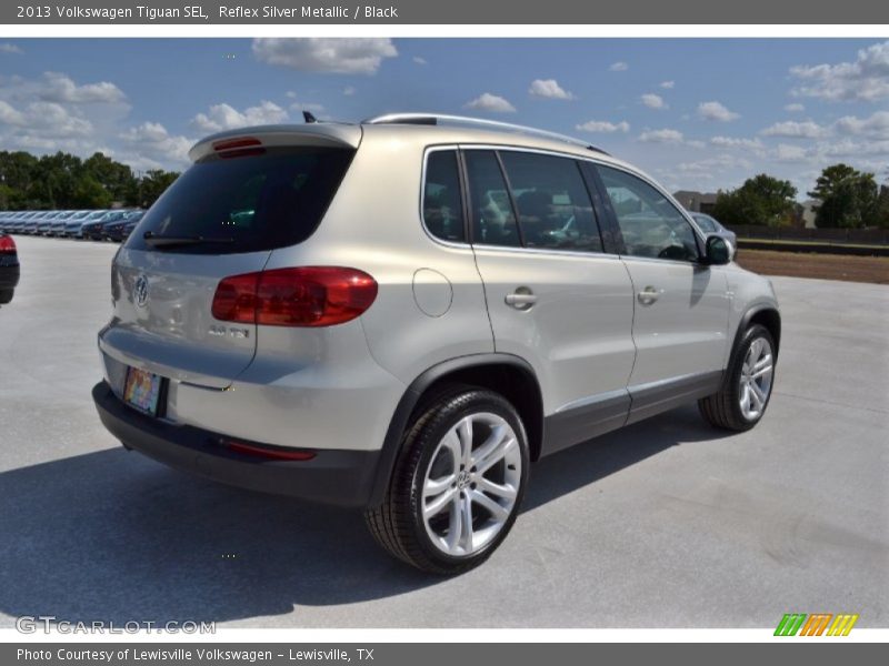Reflex Silver Metallic / Black 2013 Volkswagen Tiguan SEL