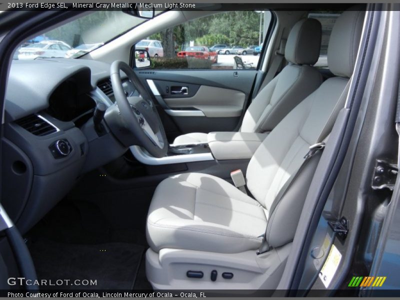 Mineral Gray Metallic / Medium Light Stone 2013 Ford Edge SEL