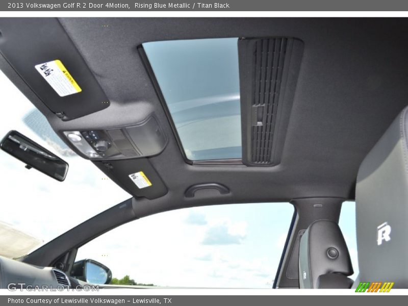 Rising Blue Metallic / Titan Black 2013 Volkswagen Golf R 2 Door 4Motion
