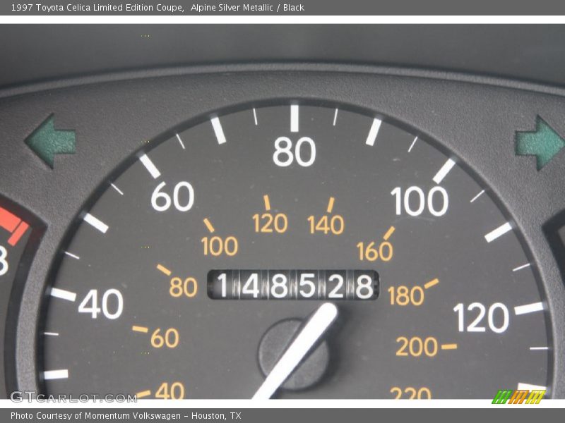 Alpine Silver Metallic / Black 1997 Toyota Celica Limited Edition Coupe