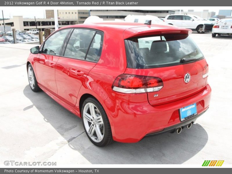 Tornado Red / R Titan Black Leather 2012 Volkswagen Golf R 4 Door 4Motion