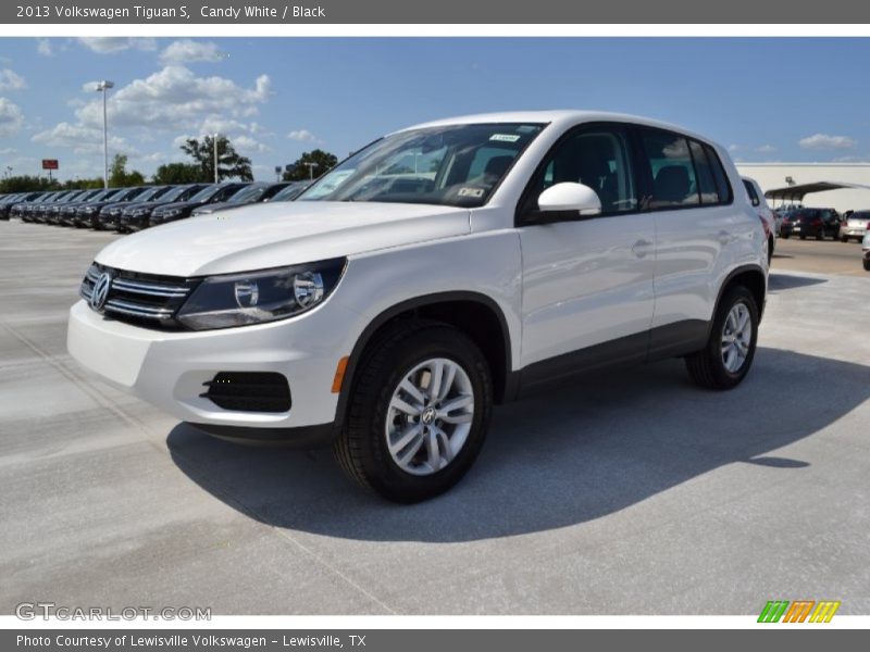 Candy White / Black 2013 Volkswagen Tiguan S