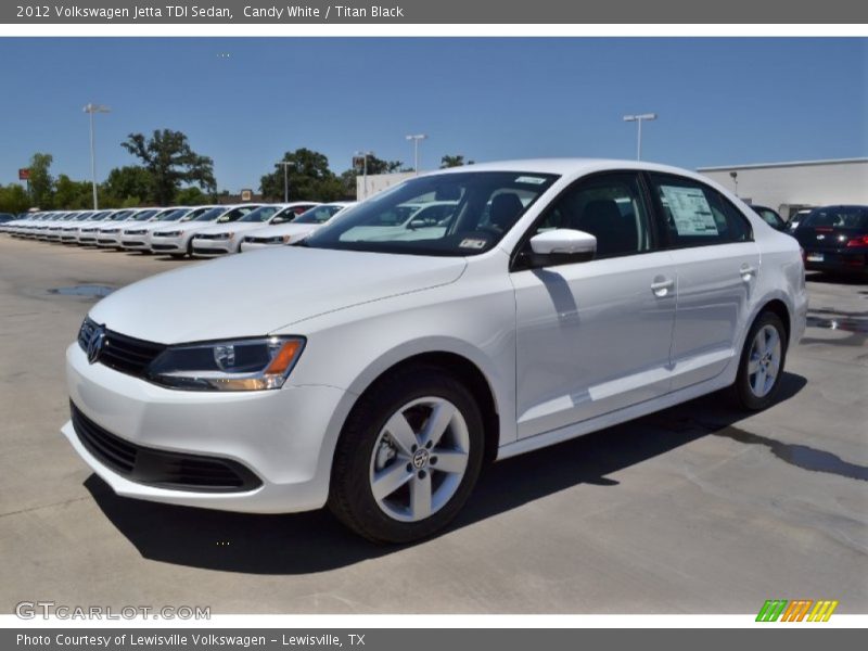 Candy White / Titan Black 2012 Volkswagen Jetta TDI Sedan