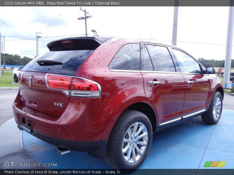 Ruby Red Tinted Tri-Coat / Charcoal Black 2013 Lincoln MKX FWD