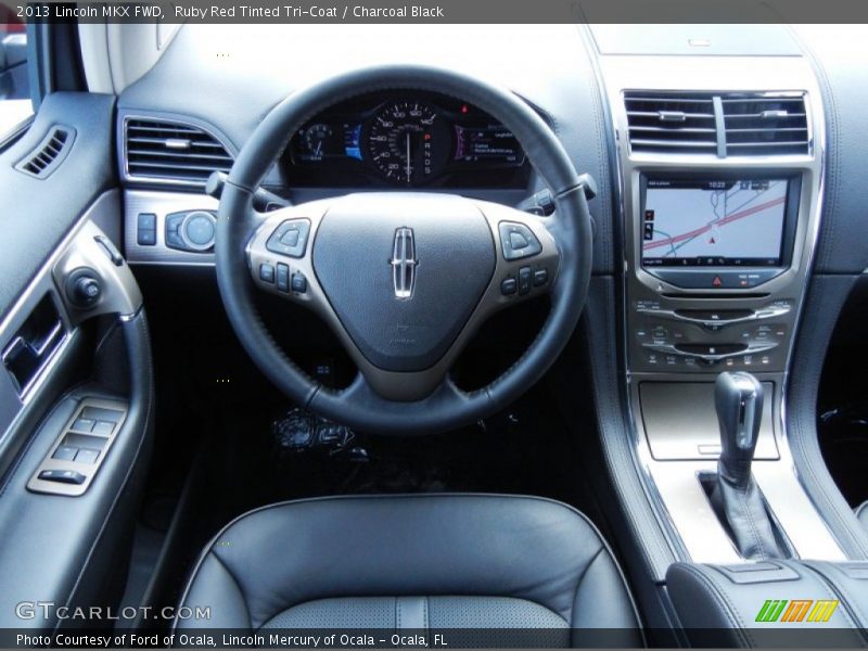 Ruby Red Tinted Tri-Coat / Charcoal Black 2013 Lincoln MKX FWD