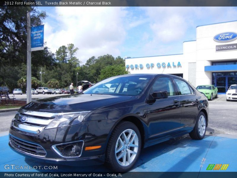 Tuxedo Black Metallic / Charcoal Black 2012 Ford Fusion SEL