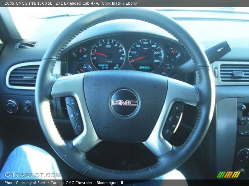Onyx Black / Ebony 2009 GMC Sierra 1500 SLT Z71 Extended Cab 4x4
