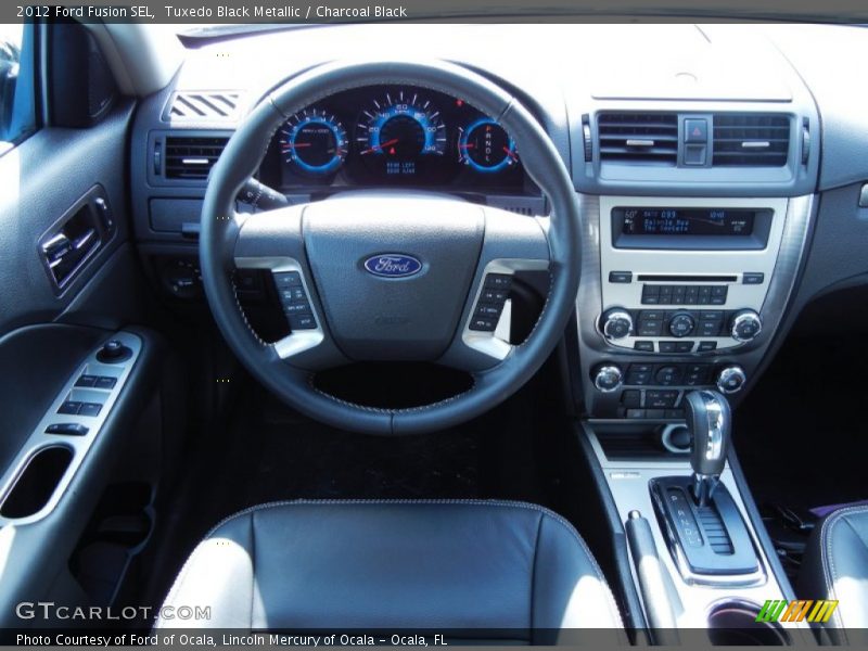 Tuxedo Black Metallic / Charcoal Black 2012 Ford Fusion SEL