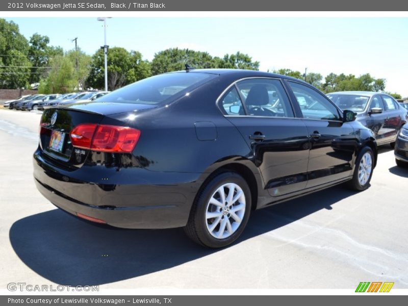 Black / Titan Black 2012 Volkswagen Jetta SE Sedan