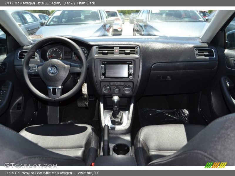 Black / Titan Black 2012 Volkswagen Jetta SE Sedan