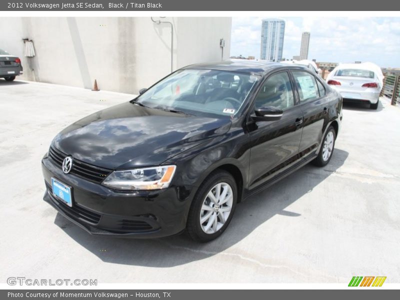 Black / Titan Black 2012 Volkswagen Jetta SE Sedan