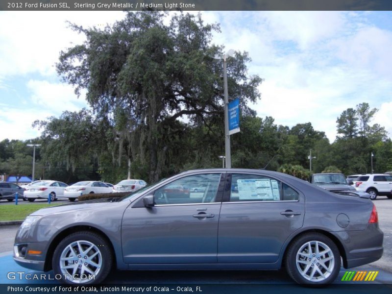 Sterling Grey Metallic / Medium Light Stone 2012 Ford Fusion SEL