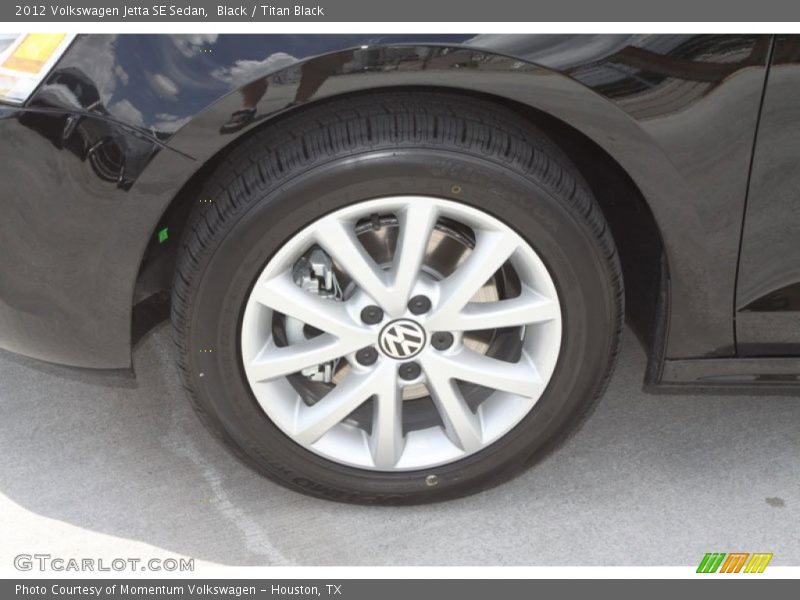 Black / Titan Black 2012 Volkswagen Jetta SE Sedan