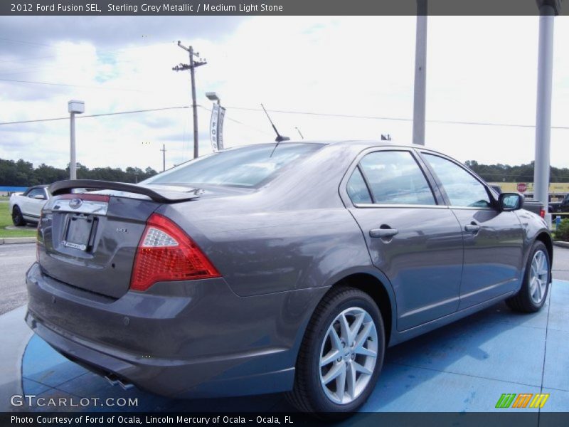 Sterling Grey Metallic / Medium Light Stone 2012 Ford Fusion SEL