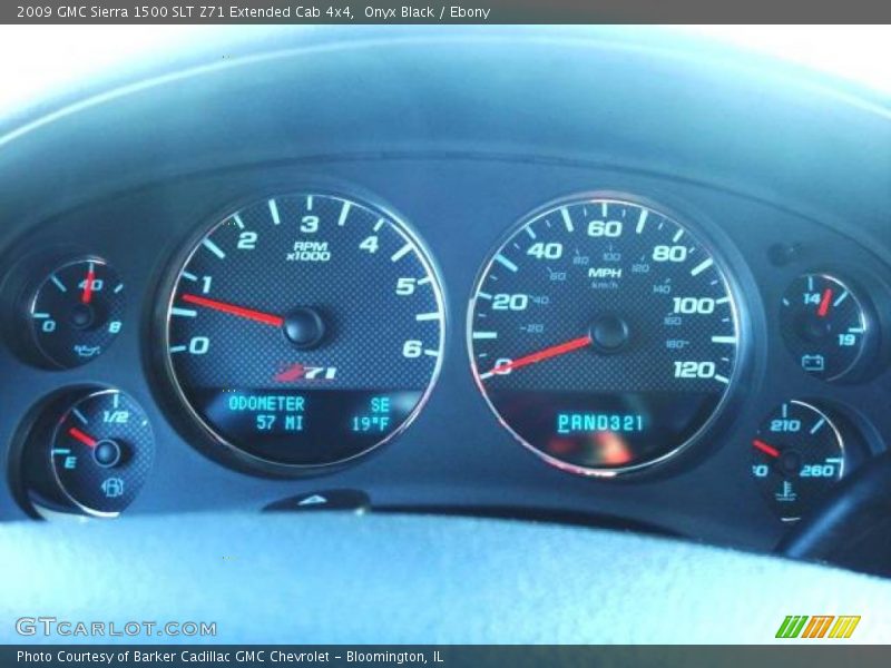 Onyx Black / Ebony 2009 GMC Sierra 1500 SLT Z71 Extended Cab 4x4