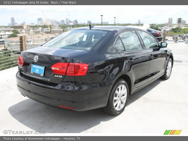 Black / Titan Black 2012 Volkswagen Jetta SE Sedan