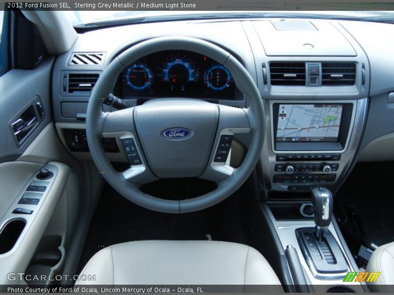 Sterling Grey Metallic / Medium Light Stone 2012 Ford Fusion SEL