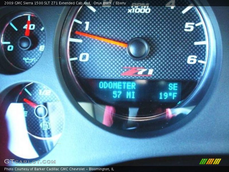 Onyx Black / Ebony 2009 GMC Sierra 1500 SLT Z71 Extended Cab 4x4