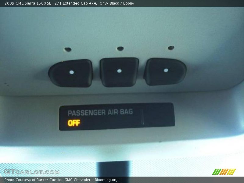 Onyx Black / Ebony 2009 GMC Sierra 1500 SLT Z71 Extended Cab 4x4