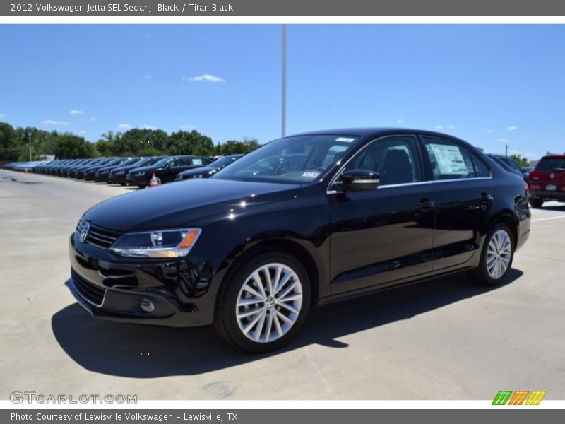 Black / Titan Black 2012 Volkswagen Jetta SEL Sedan
