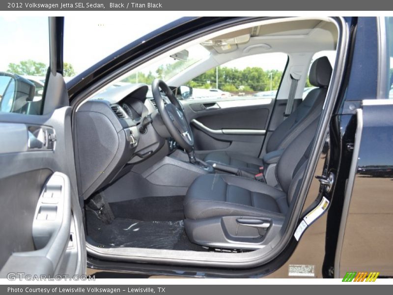 Black / Titan Black 2012 Volkswagen Jetta SEL Sedan