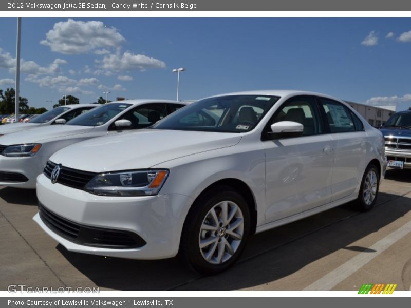 Candy White / Cornsilk Beige 2012 Volkswagen Jetta SE Sedan