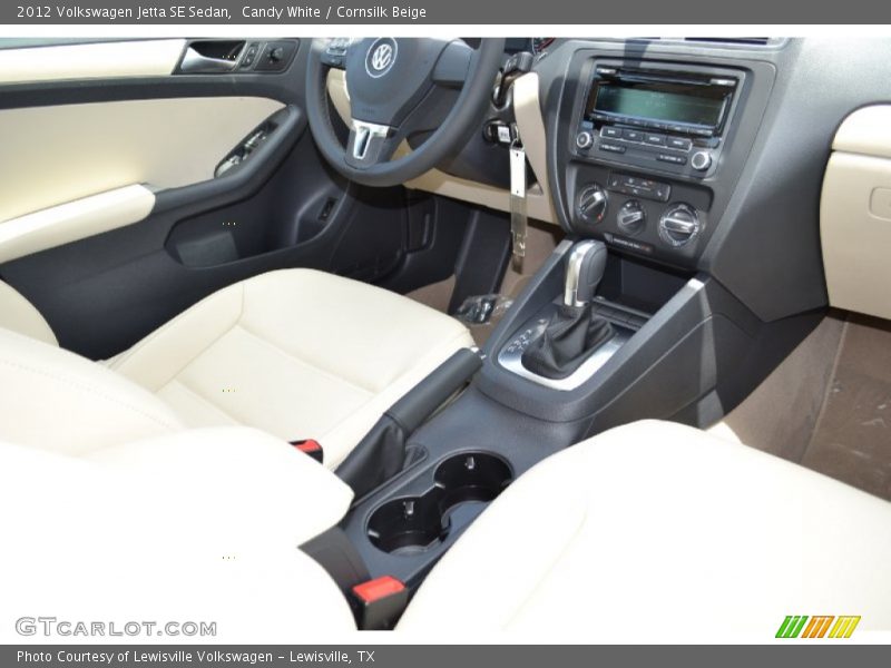 Candy White / Cornsilk Beige 2012 Volkswagen Jetta SE Sedan