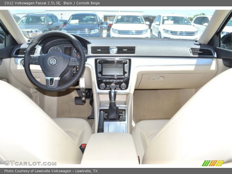 Black / Cornsilk Beige 2012 Volkswagen Passat 2.5L SE