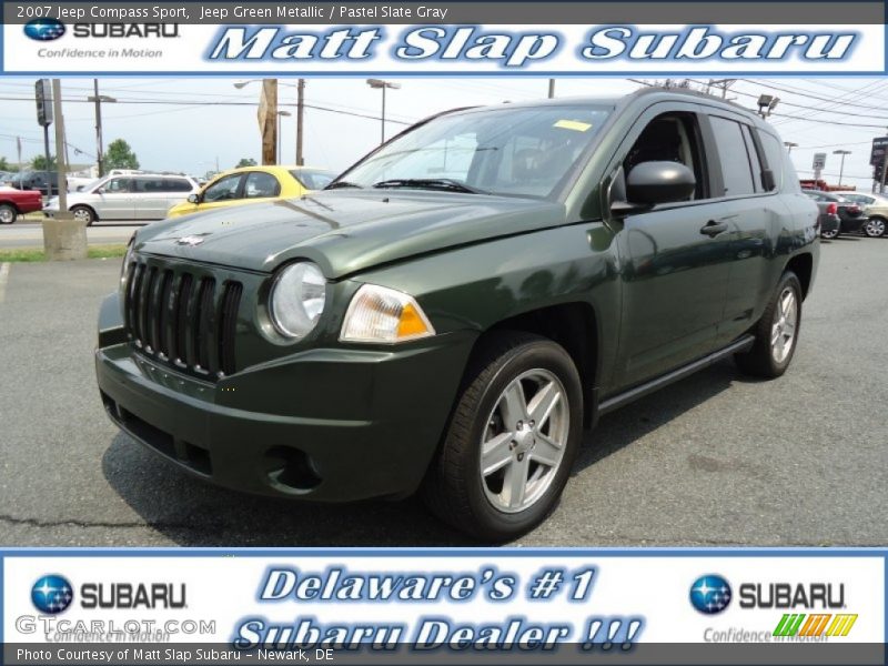 Jeep Green Metallic / Pastel Slate Gray 2007 Jeep Compass Sport