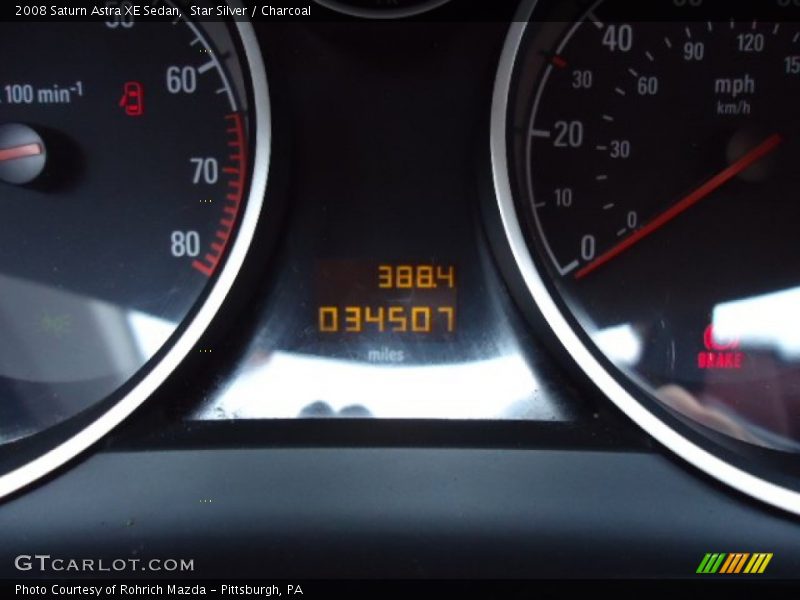 Star Silver / Charcoal 2008 Saturn Astra XE Sedan