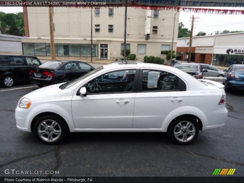 Summit White / Charcoal 2011 Chevrolet Aveo LT Sedan
