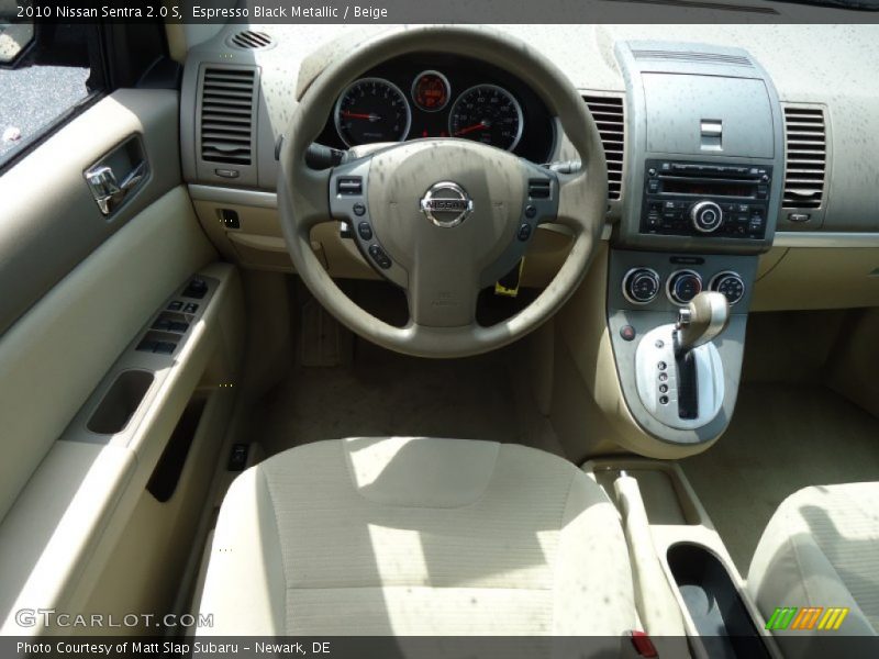 Espresso Black Metallic / Beige 2010 Nissan Sentra 2.0 S